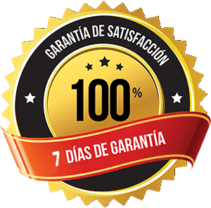 Sello de garantía de satisfacción: 100% con 7 días de garantía